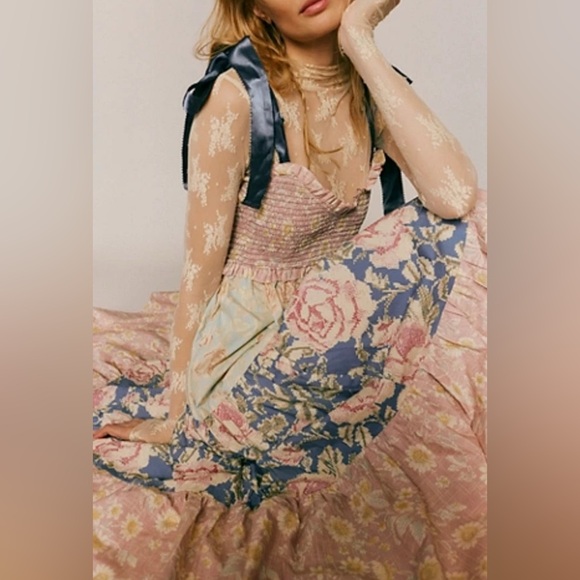 Free People Bluebell Maxi in Antique Combo - Picture 7 of 10